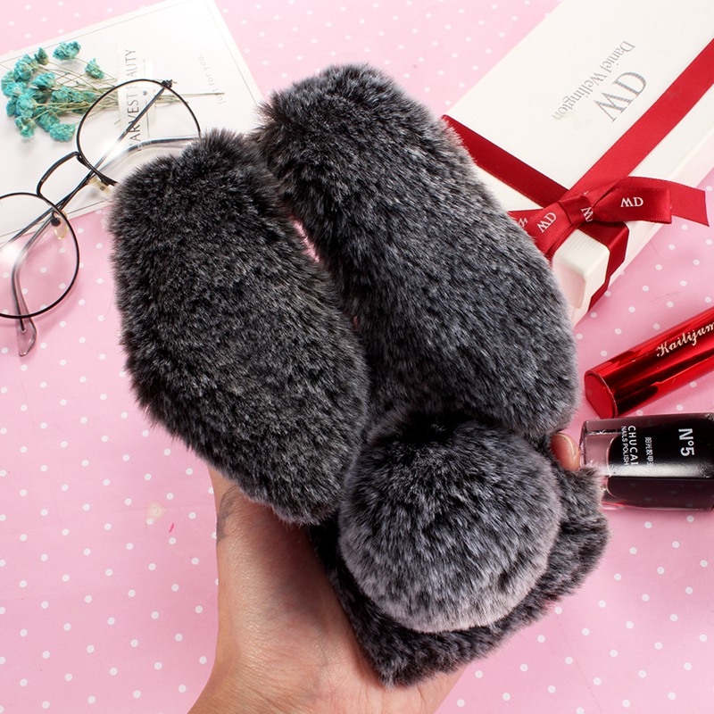 Fluffy rabbit ear For Samsung Galaxy S7 Edge Case S8 Plus S9 Plus Galaxy S10 Plus S10E S10 Lite S20 Plus S20 Ultra Galaxy S20 Fan Edition/S20 Lite/S20 FE 2022 Case