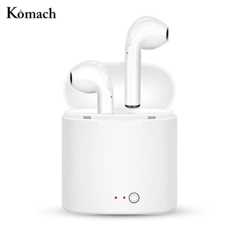Komach Bluetooth Earphones Wireless Earbuds Sport Handsfree Earphone Cordless Earpiece Charging Box