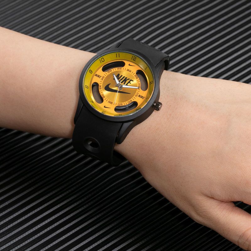 Nike Large Dial Watches Waterproof  Watch fashion business watch  Double-sided hollow simple quartz sport watch
