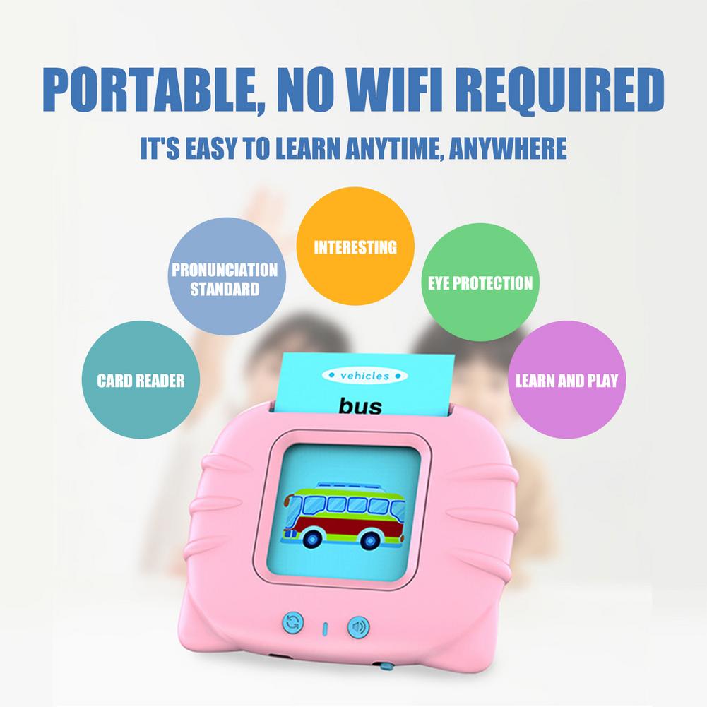 Kid Enlightenment Machine Interactive Eye Protection Card Reader Literacy Picture For 3-6 Years Old Baby Kids Child