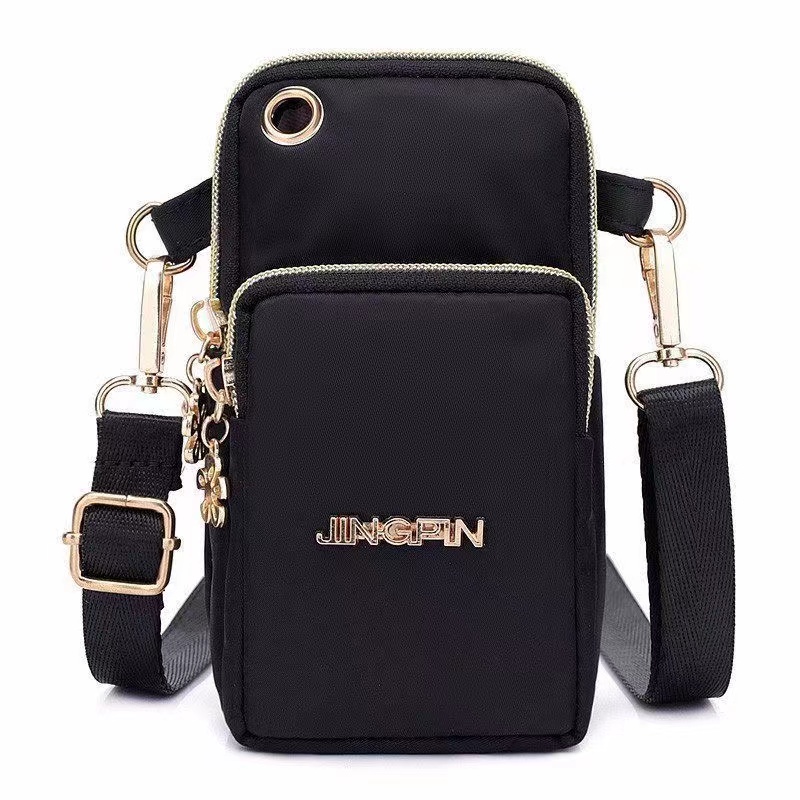 New  Mobile Phone Crossbody Bags for Women Fashion Women Shoulder Messenger Bag Cell Phone Pouch With Headphone Plug 3 Layer Wallet  Female Handbags Designer Ladies Girls Clutch