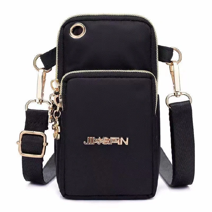 New  Mobile Phone Crossbody Bags for Women Fashion Women Shoulder Messenger Bag Cell Phone Pouch With Headphone Plug 3 Layer Wallet  Female Handbags Designer Ladies Girls Clutch