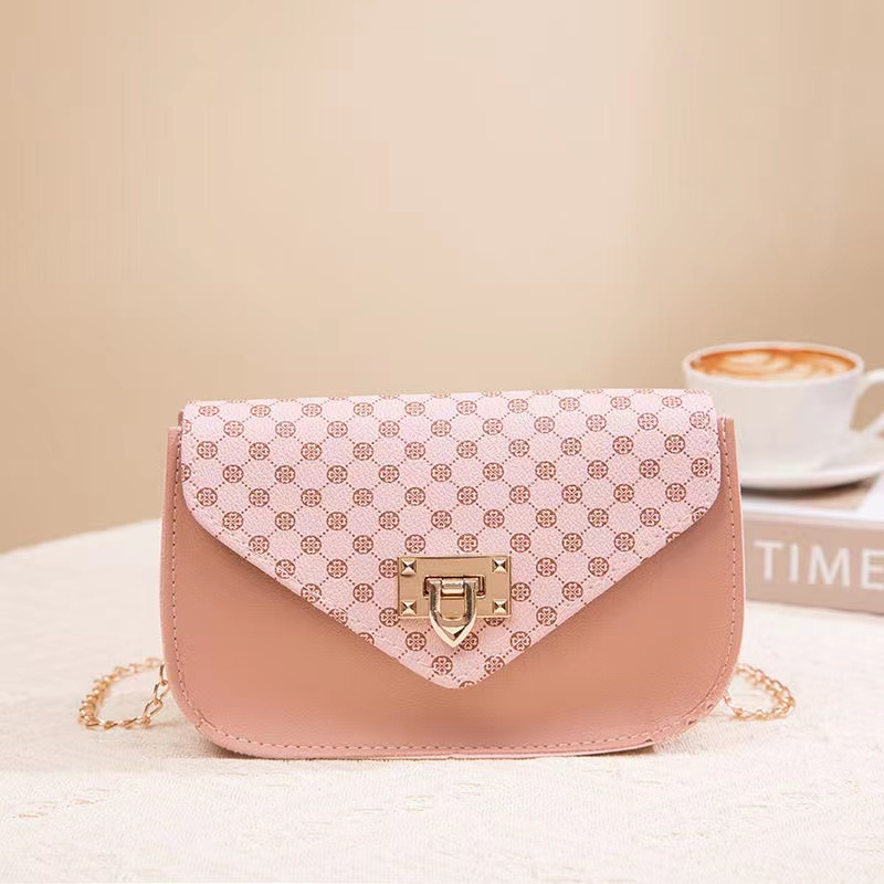 Fashion Small Handbag Women Shoulder Bags 2023 New Luxury Casual Clutch Bag PU Crossbody Flower Printed Bag for Women Small Messenger Chain Bag Flap Designed Bag