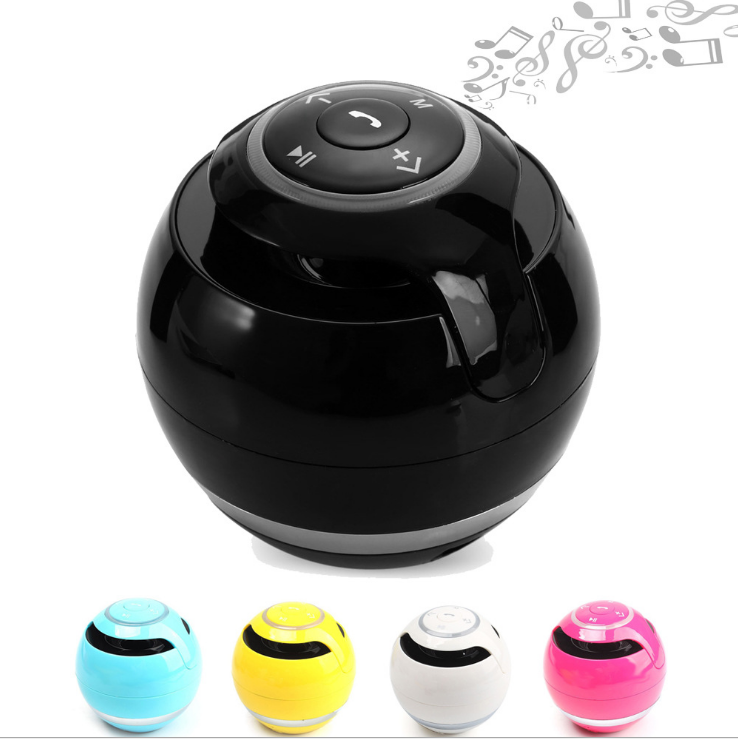 Shevi Portable Bluetooth Speaker Wireless Stereo Audio Radio FM TF Card AUX Hands-Free with LED