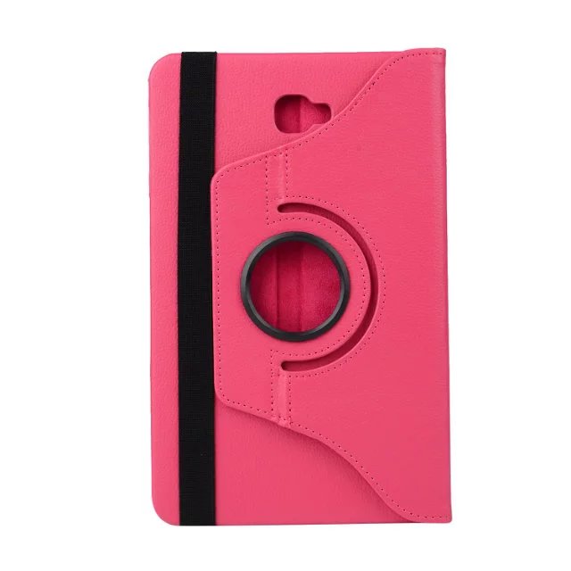 10.1" PU Fabric Tablets Case Folding 360 Degree Swivel Cover for Samsung Galaxy Tab A 10.1 P580/P585