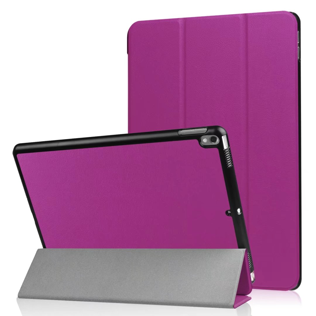 10.5" Smart Cover Folding Fiber Leather Tablets Slim Case for iPad Pro 10.5