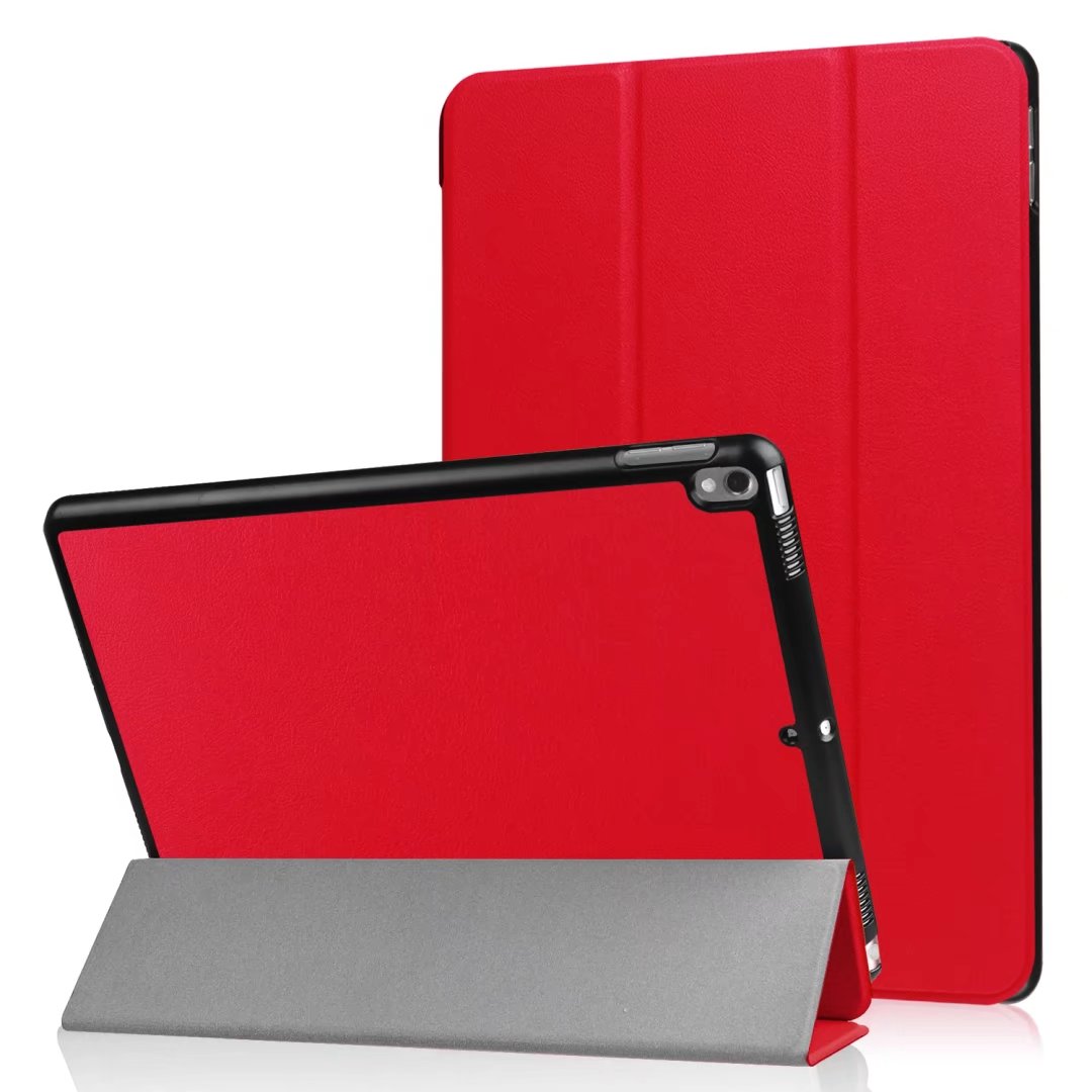 10.5" Smart Cover Folding Fiber Leather Tablets Slim Case for iPad Pro 10.5