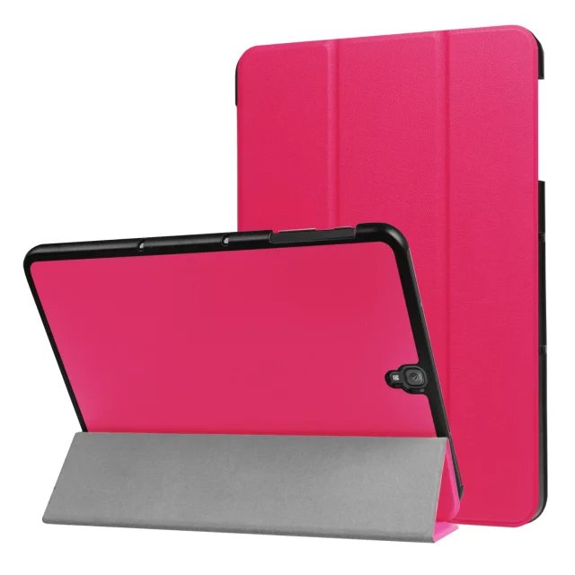 9.7" Fiber Leather Tablets Case Folding Slim Cover for Samsung Galaxy Tab S3 9.7 T820