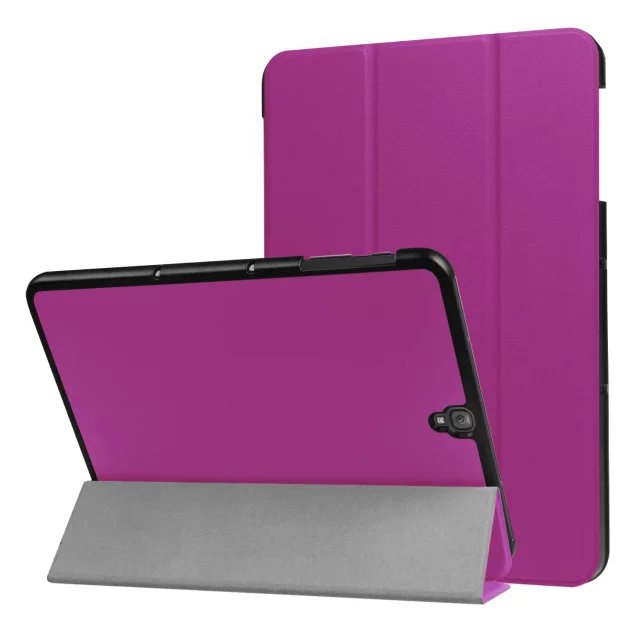 9.7" Fiber Leather Tablets Case Folding Slim Cover for Samsung Galaxy Tab S3 9.7 T820
