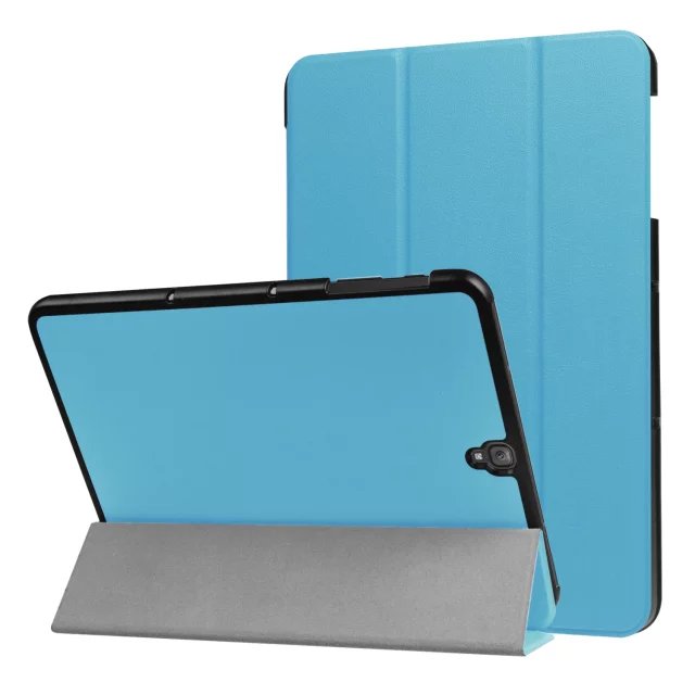 9.7" Fiber Leather Tablets Case Folding Slim Cover for Samsung Galaxy Tab S3 9.7 T820