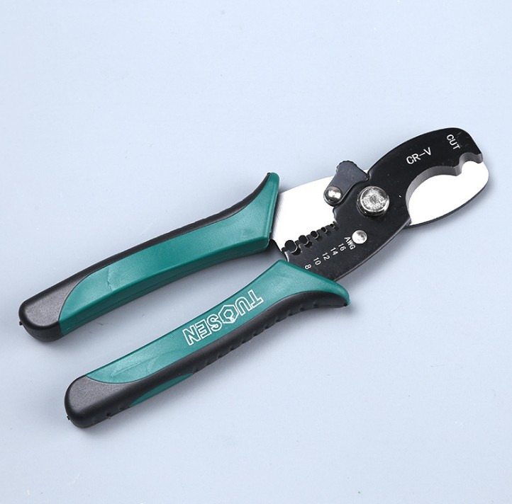 8" Multifunction Wire Strippers Cutters for Super Fine Thin Cable Awg 8 10 12 14 16 ,Plier