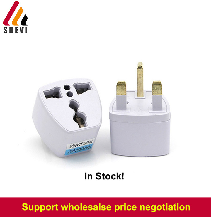 Shevi UK Standard Plug British Standard Socket Power Adapter white 250V 10A