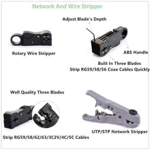 Portable LAN Network Repair Tool Kit tester 11 pcs/set RJ45 RJ11 RJ12 CAT5 CAT5e