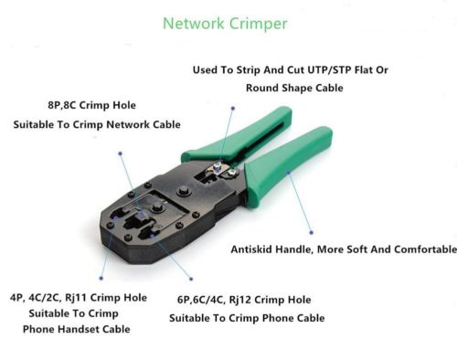 Portable LAN Network Repair Tool Kit tester 11 pcs/set RJ45 RJ11 RJ12 CAT5 CAT5e