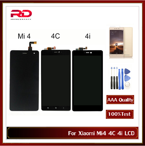 Xiaomi Mi4 LCD Display MI4C Touch Screen Digitizer for Xiaomi Mi 4 4C 4i LCD Panel 5.0" IPS Screen