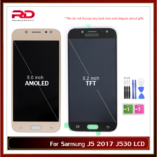 TFT 5.2'' AMOLED 5.0" LCD For SAMSUNG GALAXY j5 2017 J530 J530F SM-J530F LCD Display touch Screen