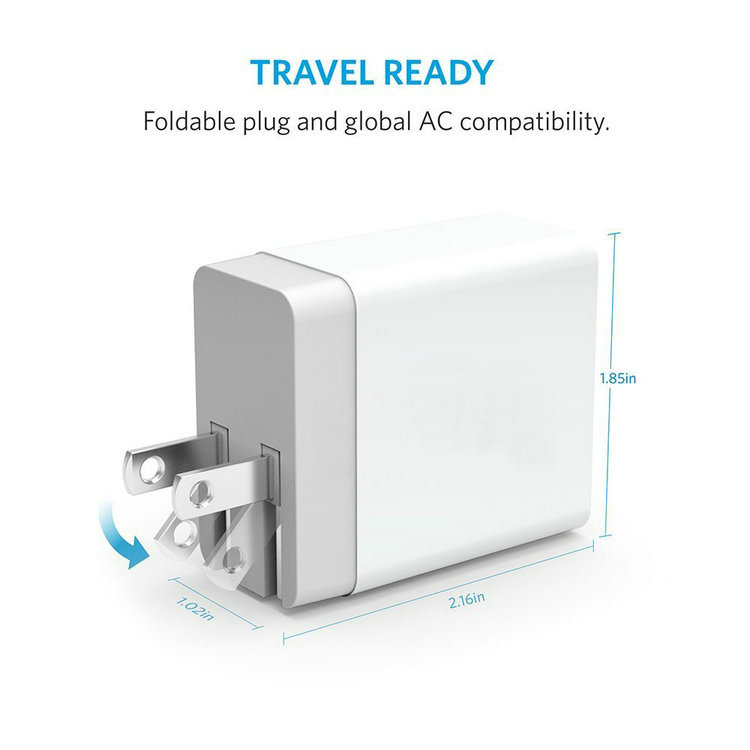 Original Xiaomi 2 Port fast charger Travel wall adapter Mini Portable Quick Charge Dual USB Port