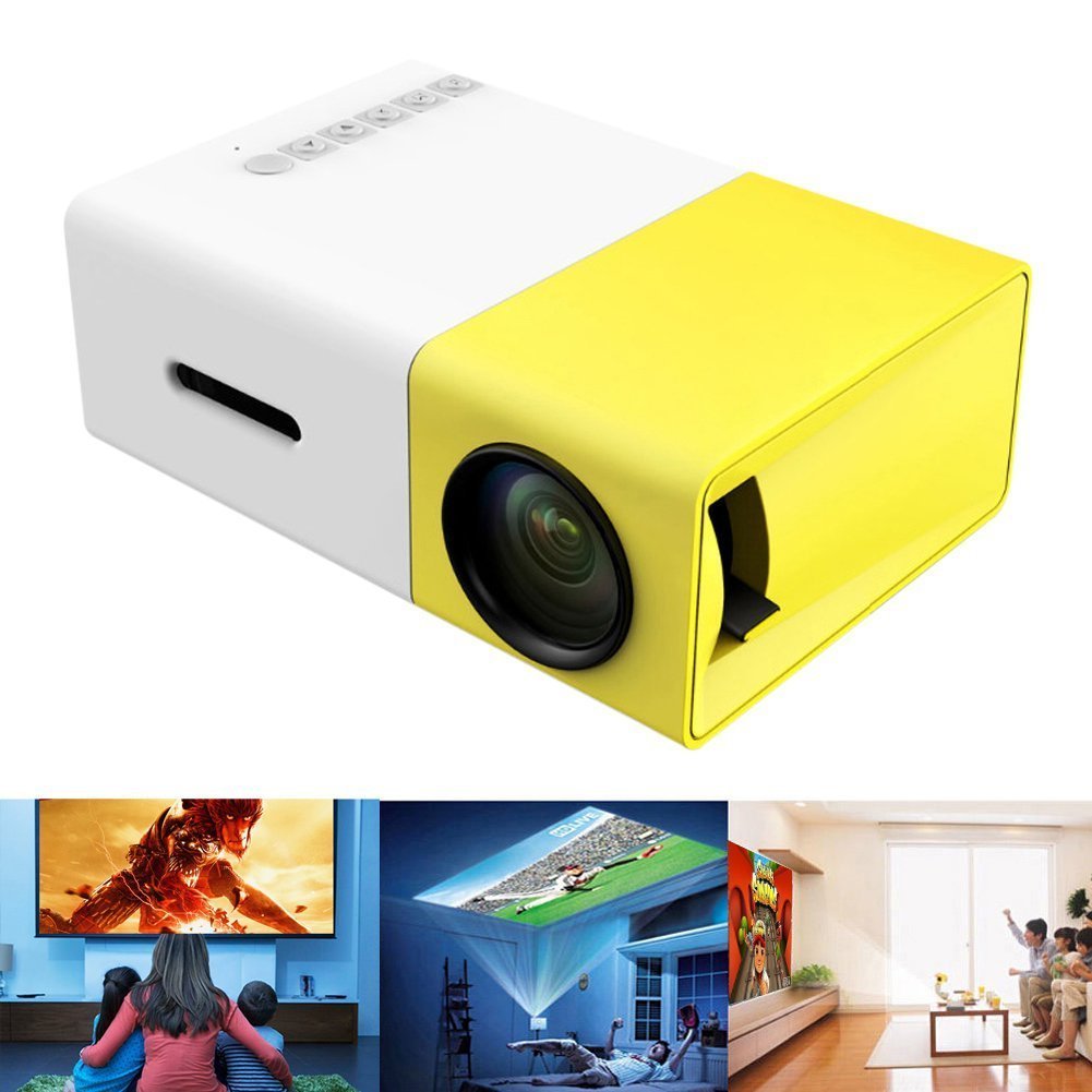 YG300 Mini Projector Full HD Portable LED Projectors Hometheater cinema tv android