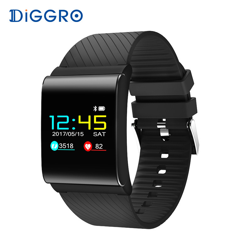 Smart Bracelet Band Color OLED Blood Pressure Oxygen Monitor Heart Rate Fitness Tracker Wristbands