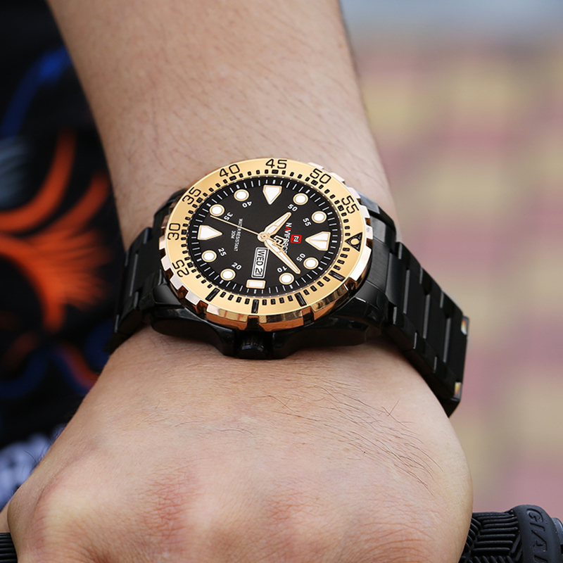Top Brand Luxury Men's Sport Watches Men Waterproof Quartz Watch Man full steel Military Wrist Watch