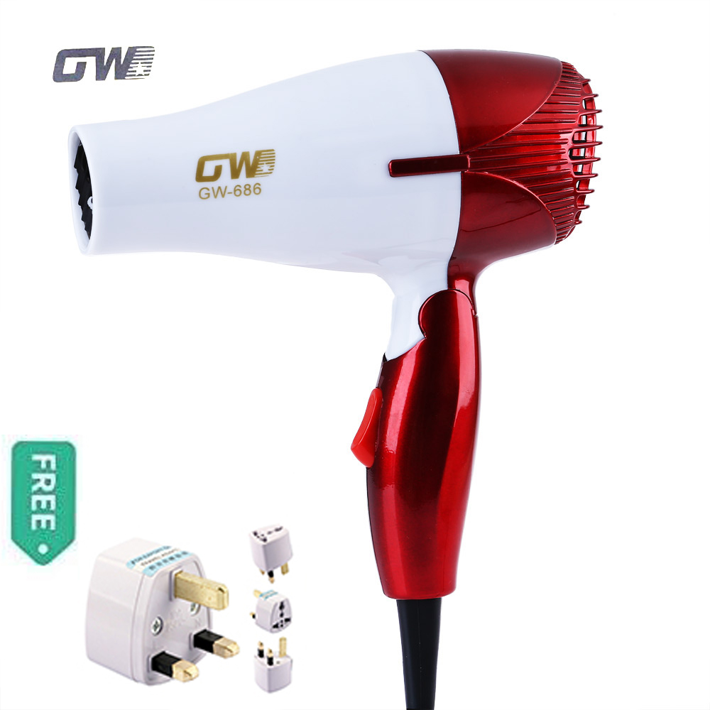 Mini 1200W Hair Dryer Foldable Portable Traveller Compact Blower With Thermostatic Function