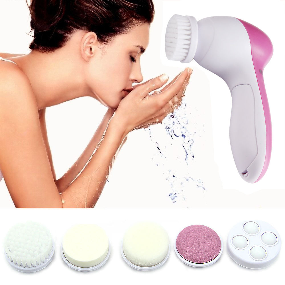 Electric Wash Face Machine Facial Pore Cleaner Body Cleaning Massage Mini Skin Beauty Massager Brush