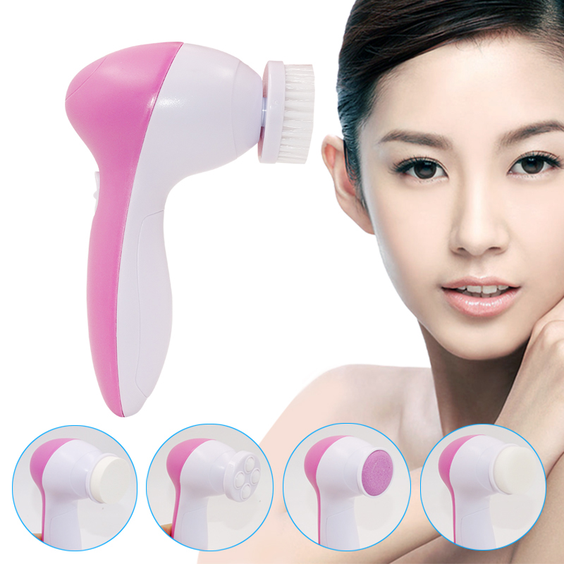 Electric Wash Face Machine Facial Pore Cleaner Body Cleaning Massage Mini Skin Beauty Massager Brush