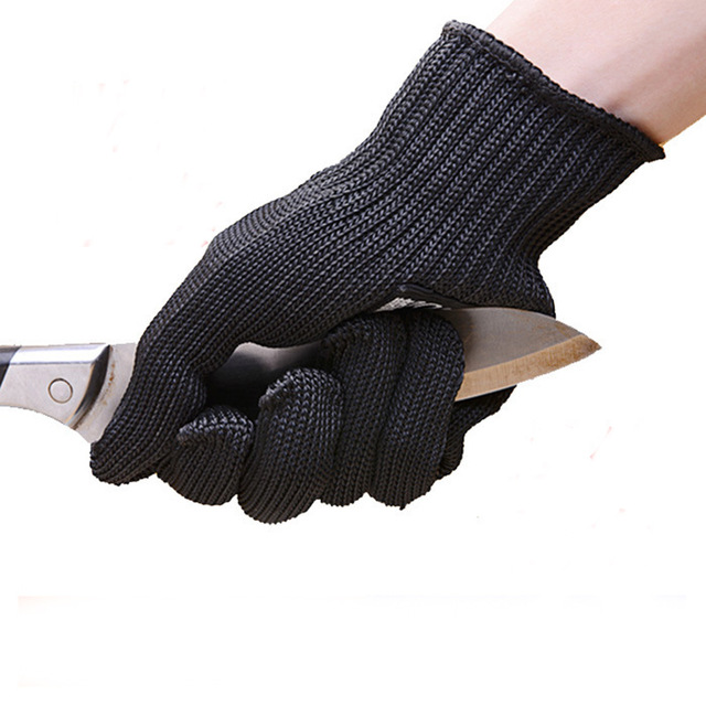 1Pair Working Safety Gloves Cut Resistant Protective Stainless Steel Wire Anti-Cutting Gloves