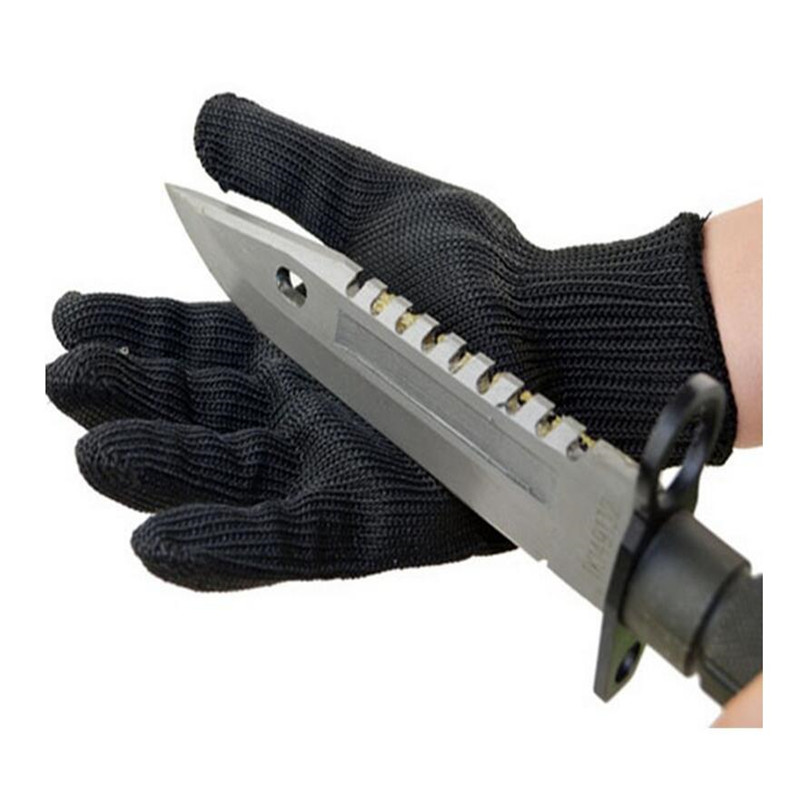 1Pair Working Safety Gloves Cut Resistant Protective Stainless Steel Wire Anti-Cutting Gloves