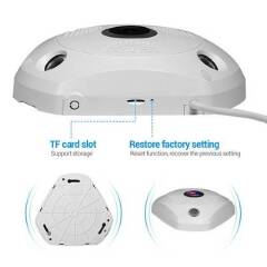 360 Panoramic Wireless IP Camera Audio Video WiFi 3 Megapixel HD Fish-eye Lens Wide Angle 10m Night