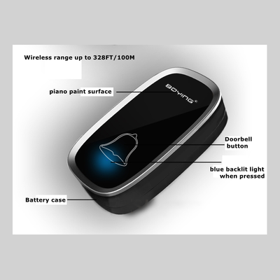 120M Wireless Digital Doorbell Chime and Push Button Waterproof Remotes 36 Chimes house's door bell