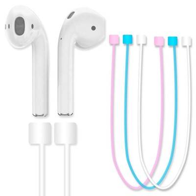 2 Pack AirPods Strap Silicone Sport Strap Airpod Connector Cable Apple Airpods Anti Lost Strap