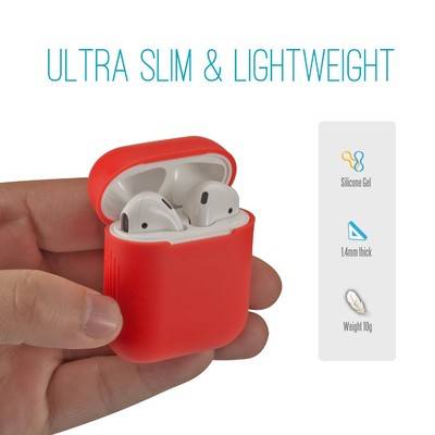 [Upgraded Version] AirPods Silicone Case Shock Proof Protective Cover for Apple AirPods