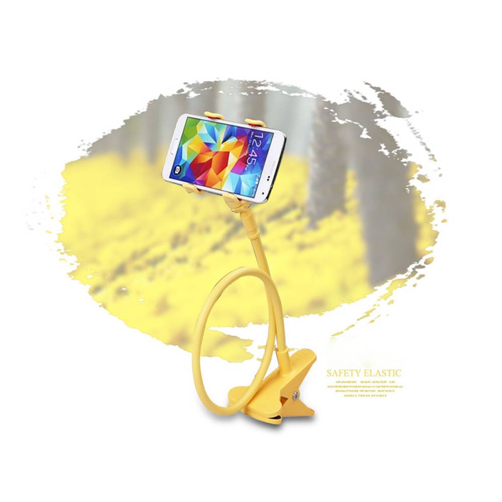 Plastic Flexible Long Arms Gooseneck Clip Clamp Stand Universal Cell Phone Holder