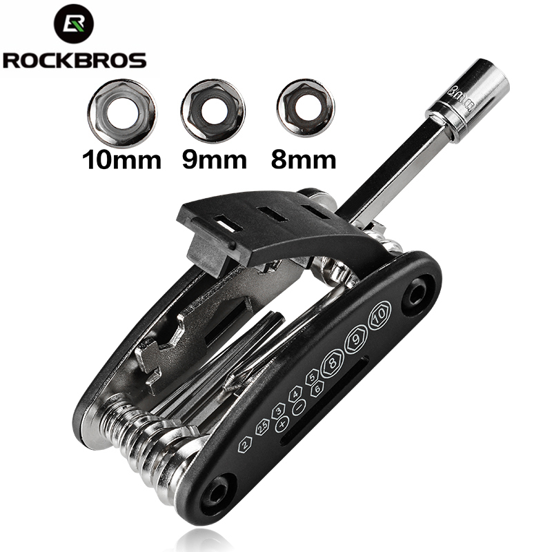 16-in-1Multi Function Folding Bike Bicycle Cycling Mechanic Combination Repair Tool Kits Set
