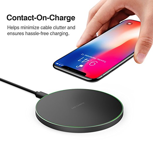iPhone X  Samsung Galaxy S8+ S7 S6 Plus edge Fast Qi Wireless Charger Charging Pad for iPhoneX  More