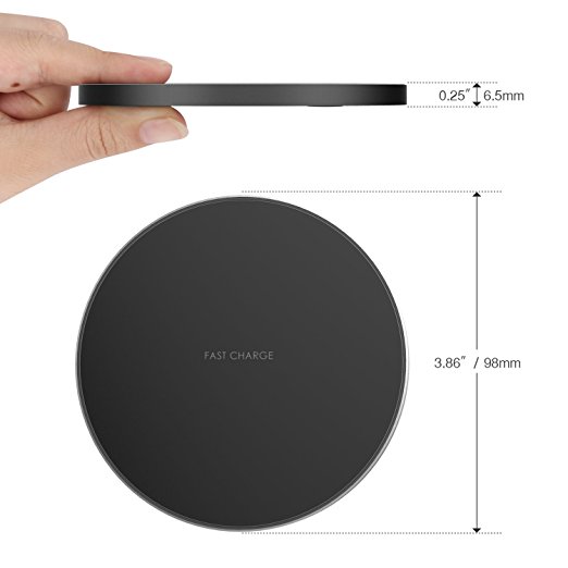 iPhone X  Samsung Galaxy S8+ S7 S6 Plus edge Fast Qi Wireless Charger Charging Pad for iPhoneX  More