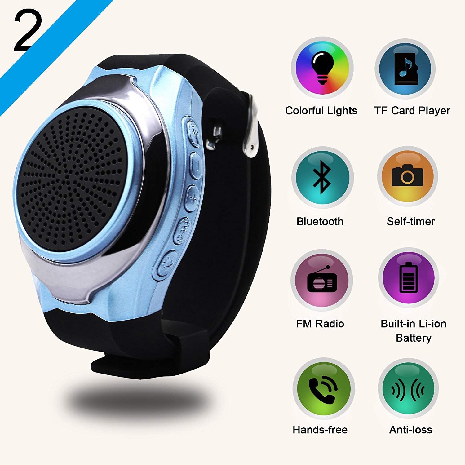 Upgrade Fashion Portable Wireless Bluetooth Speaker Watch,fitness tracker Bracelet