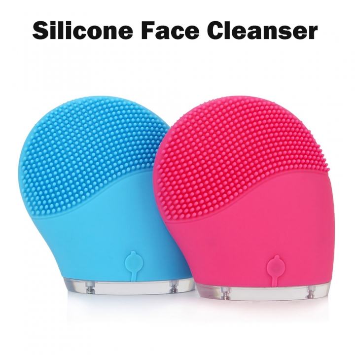Electric Face Cleanser Vibrate Pore Clean Silicone Cleansing Brush Massager Facial Skin Care