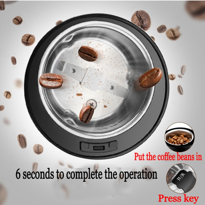 Powerful Electric Coffee Grinder Mini Kitchen Salt Pepper Mill Spice Nuts Seeds Bean Grinder Machine