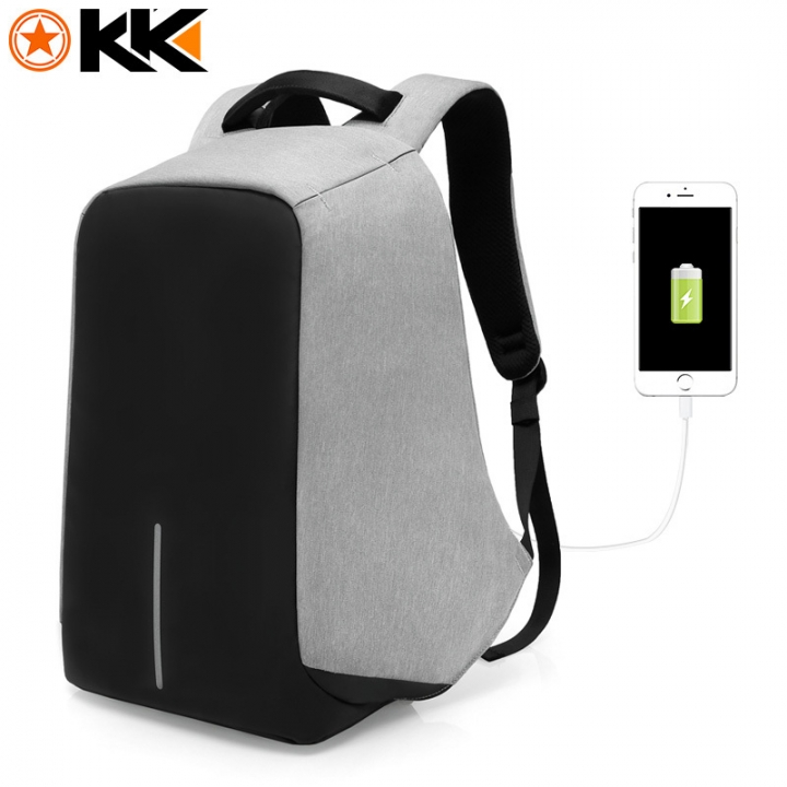 Anti theft USB Charging 15 Inches Laptop Backpack for Men Women Backpacks Fashion Black School Bags