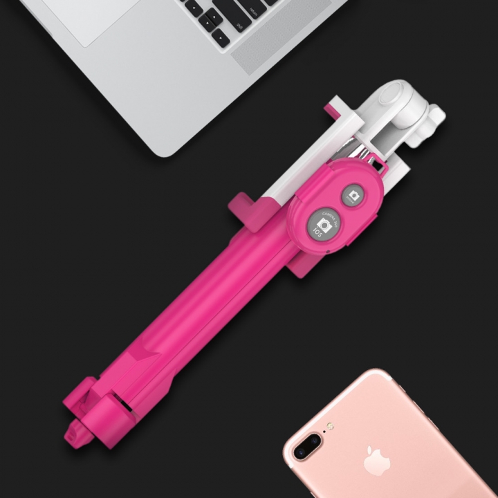 Mini Foldable Selfie Stick Self Bluetooth Selfie Stick+Tripod+Bluetooth Shutter Remote Controller
