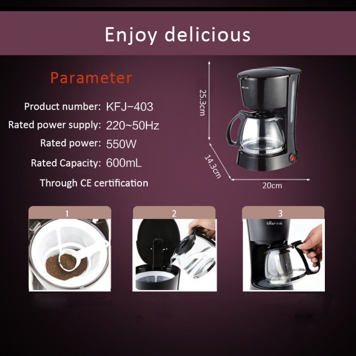 600ml Automatic Multifunction coffee machine Mini Portable Fashion Exquisite home Coffee Maker
