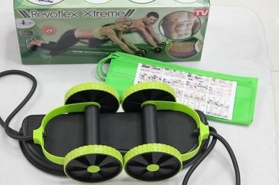 Rally multifunction pull rope wheeled health abdominal muscle training home fitness equipment