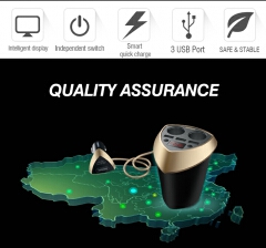REMAX 80w 3.4A 3 USB Car Charger Fast charging with Voltage Display car cigarette lighter Socket