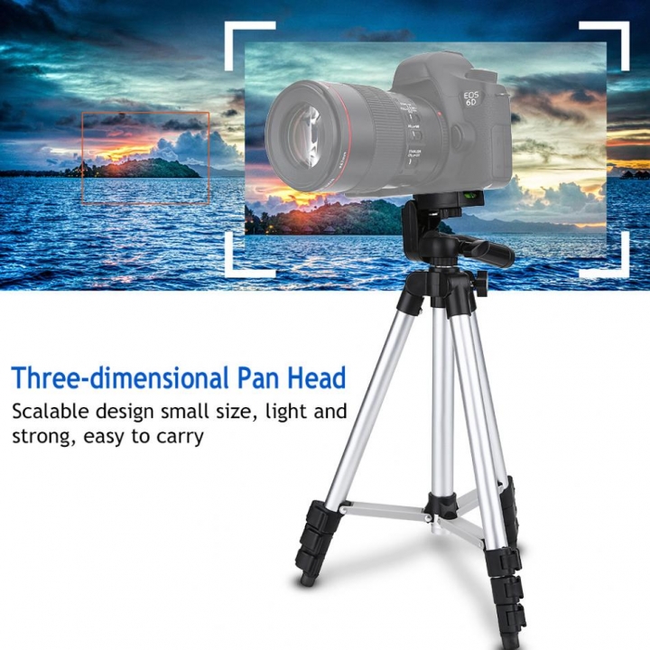Portable Adjustable Scalable Pan Head Phone Camcorders DSLR Camera Tripod Mount Bracket Holder Stand