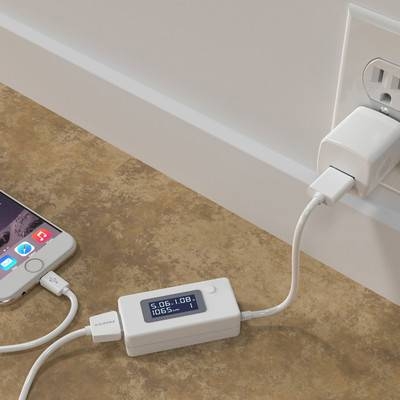 Digital LCD USB Charger Capacity Current Voltage Tester Meter Networking Tools For Cell Phone