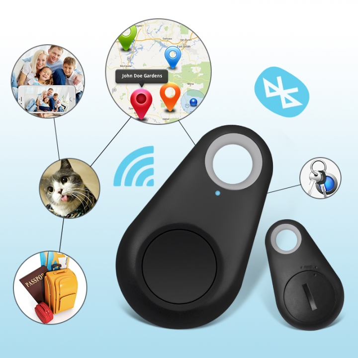 Smart Mini Waterproof Bluetooth Tracer GPS Tracker for Pet Dog Cat Keys Wallet Bag and Kids