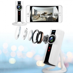 720P WIFI 360 Video Degrees Panoramic Fisheye Network Cam Home Security Safety Camera Night Vision