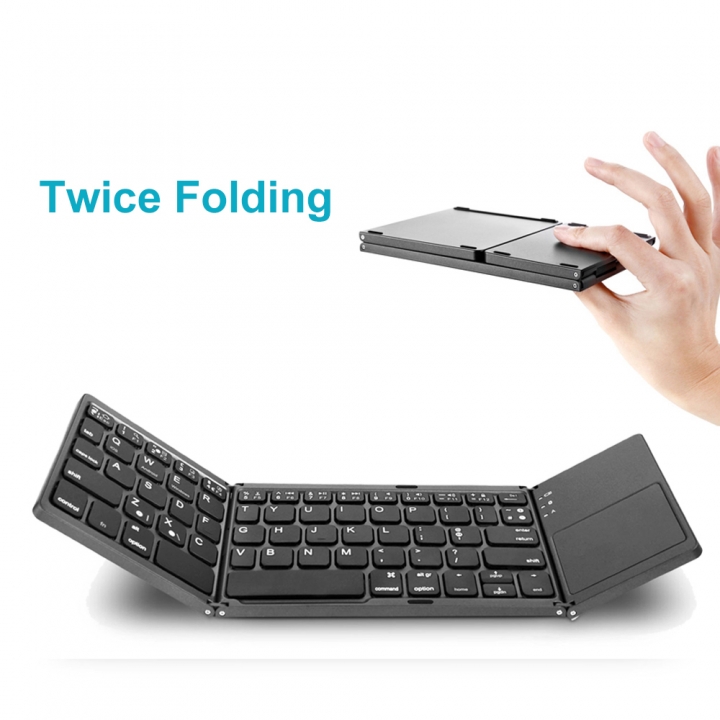 Portable Folding Bluetooth Wireless Keyboard Touchpad for IOS/Android/Windows ipad Tablet Keyboard
